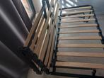 LYCKSELE sofa-bed frame, black - IKEA, Huis en Inrichting, Slaapkamer | Bedden, Ophalen, Gebruikt, 140 cm, Twijfelaar