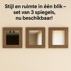 Set van 3 stijlvolle wandspiegels – 60 x 60 cm per stuk., Huis en Inrichting, Woonaccessoires | Spiegels, Ophalen