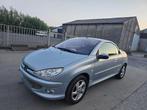 Peugeot 206 cc cabrio 1.6i - 135000 km - 2004 - airco, Stof, Cabriolet, Blauw, Bedrijf