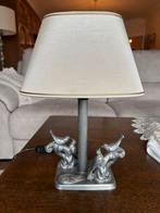 Lamp tafelmodel vintage met vernieuwde lampenkap, Ophalen