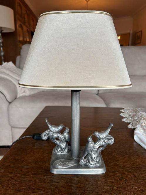 Lamp tafelmodel vintage met vernieuwde lampenkap, Huis en Inrichting, Lampen | Lampenkappen, Ophalen