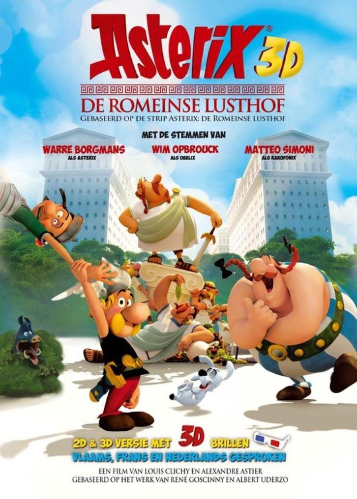 Dvd - Asterix & Obelix - De Romeinse lusthof ( 3D ), Cd's en Dvd's, Dvd's | Tekenfilms en Animatie, Ophalen of Verzenden