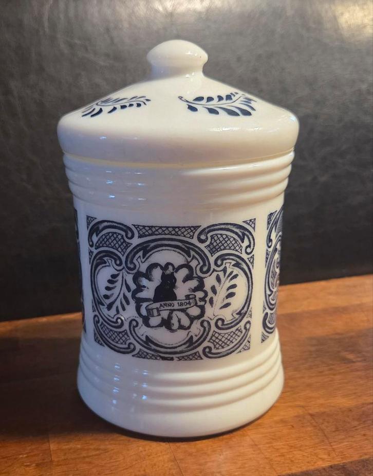 Vintage voorraadpot 'Zwarte Kat ', Antiek en Kunst, Antiek | Keukengerei, Ophalen of Verzenden