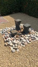 Borrelsteentjes fontein + toebehoren., Tuin en Terras, Ophalen, Gebruikt, Hardsteen, Fontein