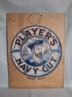 Oud reclame bord Player's Navy Cut sigaretten, Verzamelen, Ophalen of Verzenden, Gebruikt, Reclamebord