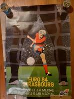 Poster EK voetbal 1984, Verzamelen, Ophalen of Verzenden, Gebruikt, Poster, Plaatje of Sticker
