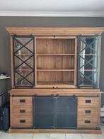 Te koop vitrinekast van mangohout, Huis en Inrichting, Ophalen