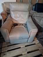1 zit leder zetel 30 € proper, Huis en Inrichting, Ophalen, Zo goed als nieuw
