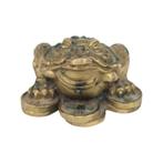 Bronze ancien crapaud assis sur des pièces chinoises, Antiquités & Art, Bronze, Enlèvement ou Envoi