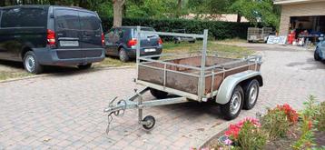 Aanhangwagen DUBBELAS 750kg beschikbaar voor biedingen