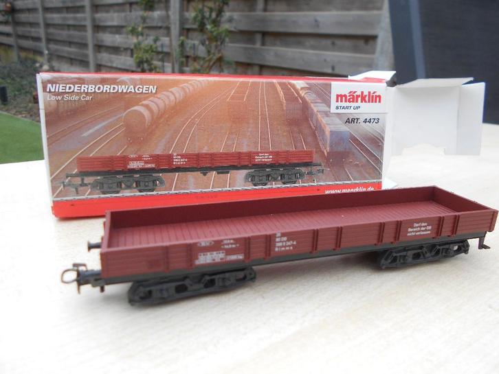 marklin 4473 DB lageboordwagen in doosje, Hobby & Loisirs créatifs, Trains miniatures | HO, Comme neuf, Wagon, Märklin, Enlèvement ou Envoi