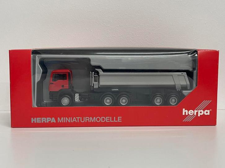 Herpa MAN TGS M 6x6 kiepoplegger 1:87, Hobby & Loisirs créatifs, Voitures miniatures | 1:87, Comme neuf, Bus ou Camion, Herpa