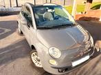 Fiat 500c cabriolet 1.2 83000km goede staat zonder klap, Auto's, Voorwielaandrijving, Zwart, 4 cilinders, Cabriolet