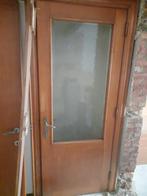 Oude Eiken deuren, Doe-het-zelf en Bouw, Deuren en Vliegenramen, Ophalen, Gebruikt, Glas