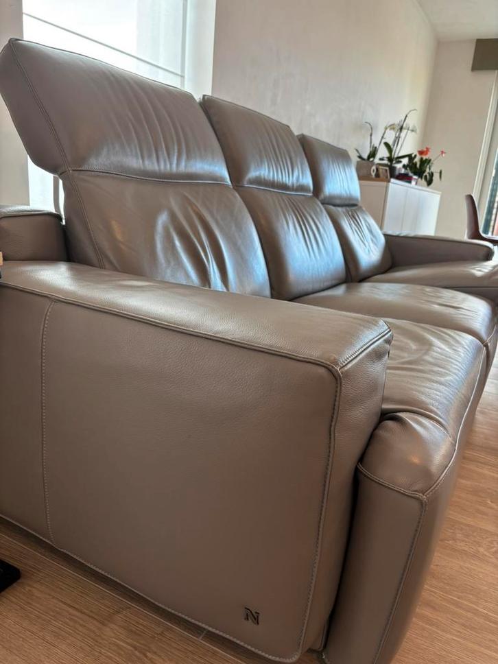 Compleet salon 3-zit met 3 elektr relaxen en 2,5 zit, Maison & Meubles, Canapés | Sofas & Chaises Longues, Comme neuf, Enlèvement