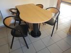 keukentafel en stoelen, Huis en Inrichting, Tafels | Eettafels, Ophalen, Gebruikt, Overige vormen, Vier personen