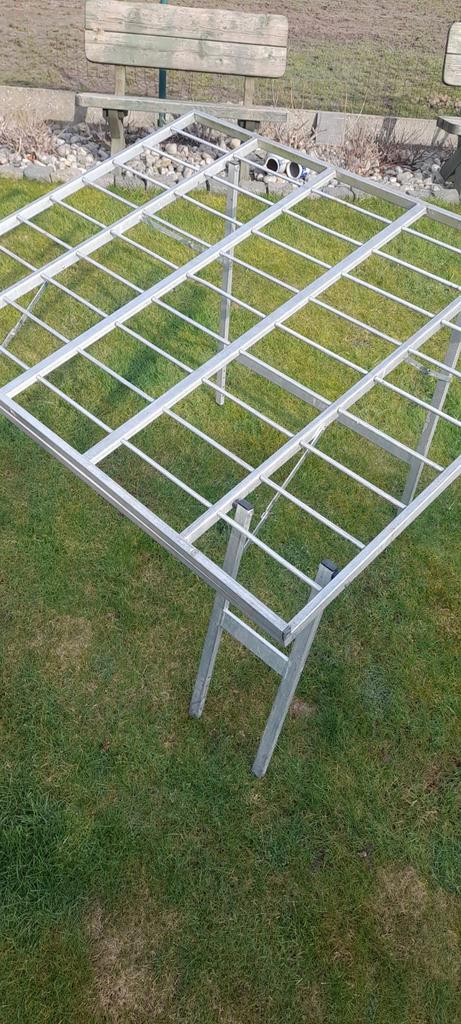 Aluminum tafel vr Markten, Hobby en Vrije tijd, Overige Hobby en Vrije tijd, Zo goed als nieuw, Ophalen