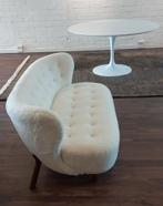 Sheepskin mid-century fauteuils takahama tulipe fratteni, Ophalen of Verzenden