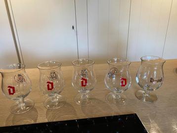 Duvel glazen - 5 stuks, Enlèvement, Comme neuf, Verre à bière