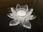 Theelichterhouder lotusbloem in kristal-look = 3 euro, Minder dan 25 cm, Overige materialen, Ophalen of Verzenden, Kandelaar