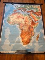 Wereldkaart Afrika Haack Painke Schoolkaart, Ophalen, Gebruikt