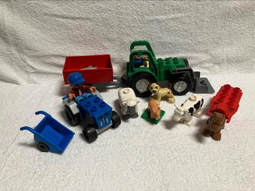 Duplo lot met tractors en diertjes 