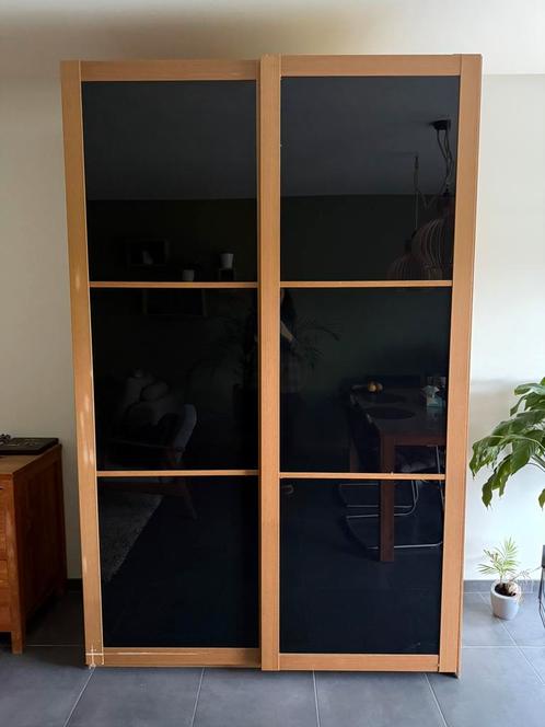 Kleerkast, Huis en Inrichting, Kasten | Kleerkasten, Gebruikt, 200 cm of meer, 100 tot 150 cm, 50 tot 75 cm, Glas, Ophalen