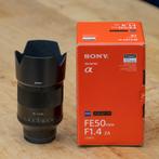 Sony zeiss planar t* fe 50mm f1.4 za, Audio, Tv en Foto, Ophalen, Zo goed als nieuw, Standaardlens