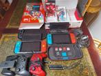 2 Nintendo switches met games, 2 controllers en meer, Games en Spelcomputers, Spelcomputers | Nintendo Switch, Gebruikt, Met 2 controllers