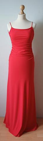 ZARA rode maxi jurk lingeriestijl - Open rug - Maat EUR S, Kleding | Dames, Jurken, Zara, Ophalen of Verzenden, Zo goed als nieuw