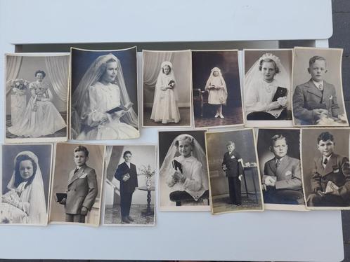 Foto's 1930 - 1940 - Communicanten, Verzamelen, Foto's en Prenten, Gebruikt, Foto, Klederdracht, Voor 1940, Ophalen of Verzenden