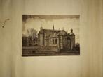 gravure Chateau Fort d'Ecaussinnes-Lalaing, Antiquités & Art, Enlèvement ou Envoi