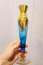 Italiaanse vaas blauw goud, Antiek en Kunst, Ophalen of Verzenden