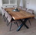 Steigerhout tafels met stalen X of U poten gratis levering, Huis en Inrichting, Ophalen of Verzenden, Nieuw