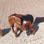 Éléphant en bois avec bébé, Enlèvement ou Envoi