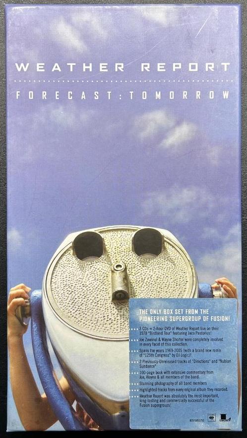 WEATHER REPORT - Forecast: Tomorrow ( Boxset 3CD & DVD ), Cd's en Dvd's, Cd's | Jazz en Blues, Zo goed als nieuw, Jazz, 1960 tot 1980