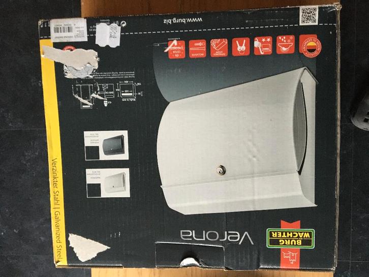 Brievenbus donkergrijs Verona- nieuw, Tuin en Terras, Brievenbussen, Nieuw, Wandbrievenbus, Ophalen of Verzenden