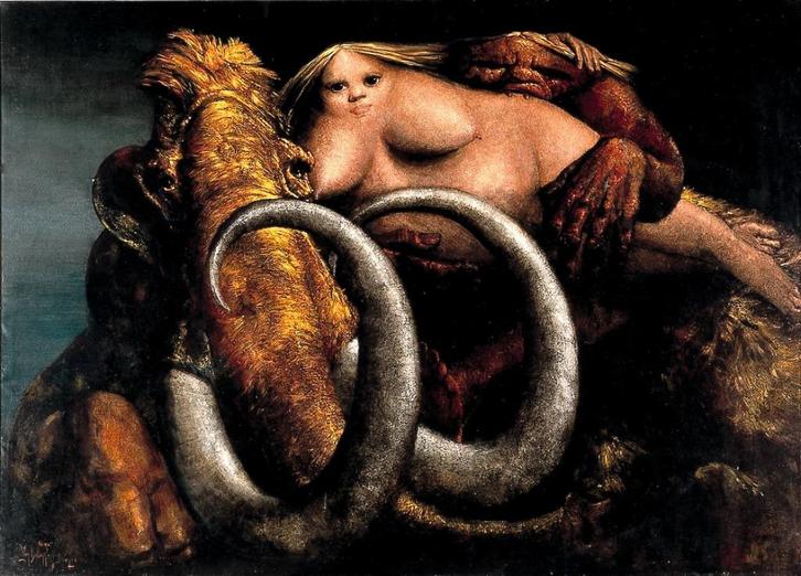 Homo Sapiens, Antiek en Kunst, Kunst | Schilderijen | Modern, Ophalen