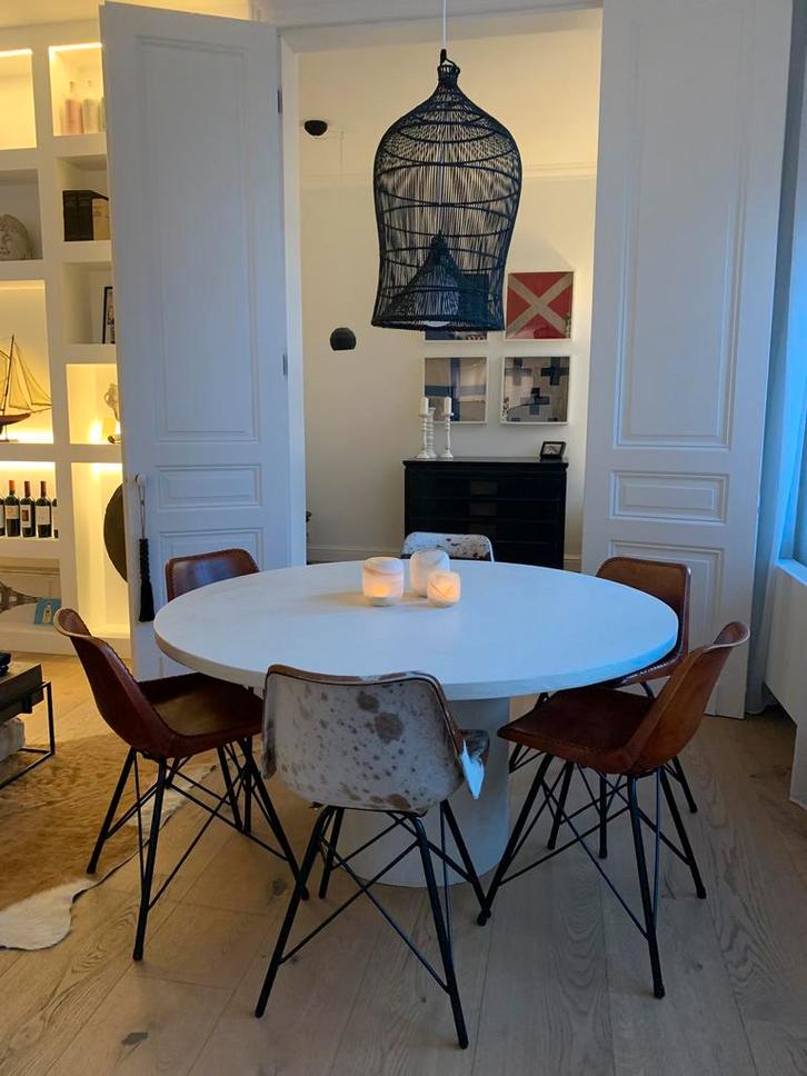 Ronde Mortex tafel, Huis en Inrichting, Tafels | Eettafels, Rond, Ophalen of Verzenden