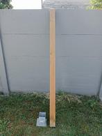Poteau de clôture et pied galvanisé, Jardin & Terrasse, Enlèvement, Comme neuf, Bois, Autres types