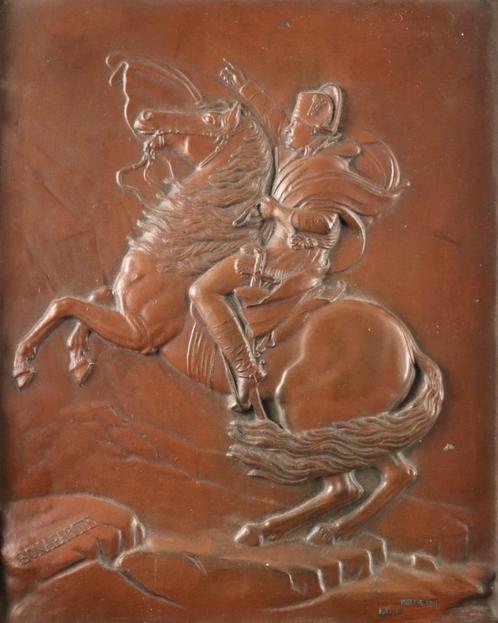 Antieke plaquette met Napoleon, Antiek en Kunst, Antiek | Overige Antiek, Ophalen of Verzenden