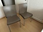 Chaises taupe, Maison & Meubles, Chaises, Enlèvement, Utilisé, Modern, Synthétique