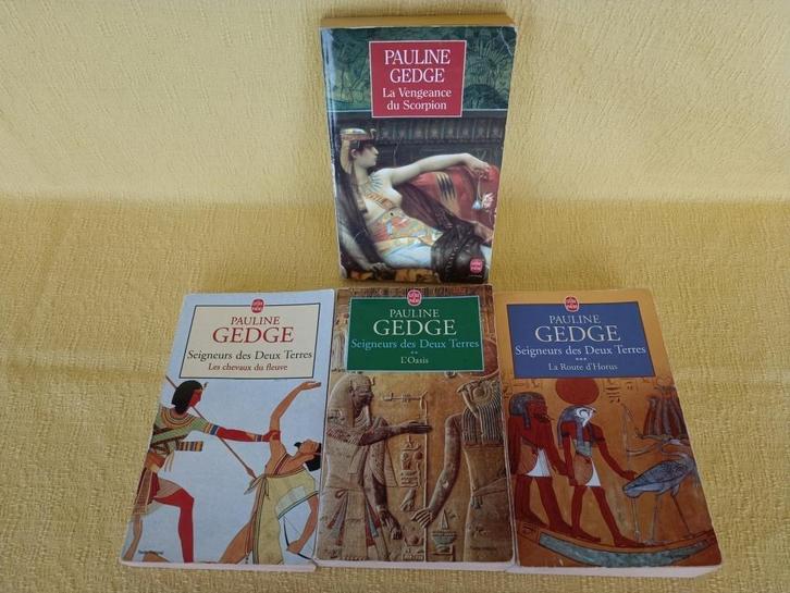 Trilogie "Seigneurs des 2 terres" de Pauline Gedge + 1 roman, Livres, Romans historiques, Utilisé, Enlèvement