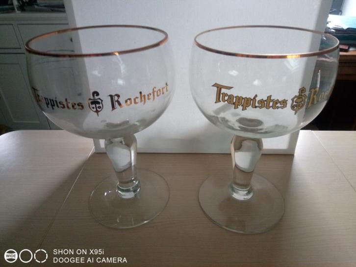 Lot de verres "Rochefort" (8), Verzamelen, Glas en Drinkglazen, Zo goed als nieuw, Bierglas, Ophalen