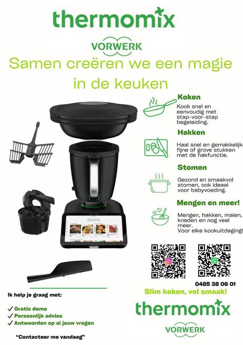 ✨Thermomix 7- Betaal in 1x, 2x of 3x! Zonder extra kosten✨, Elektronische apparatuur, Keukenmixers, Nieuw, Ophalen of Verzenden
