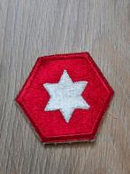 US WW2 vroeg model 6th Army patch whiteback, Ophalen of Verzenden