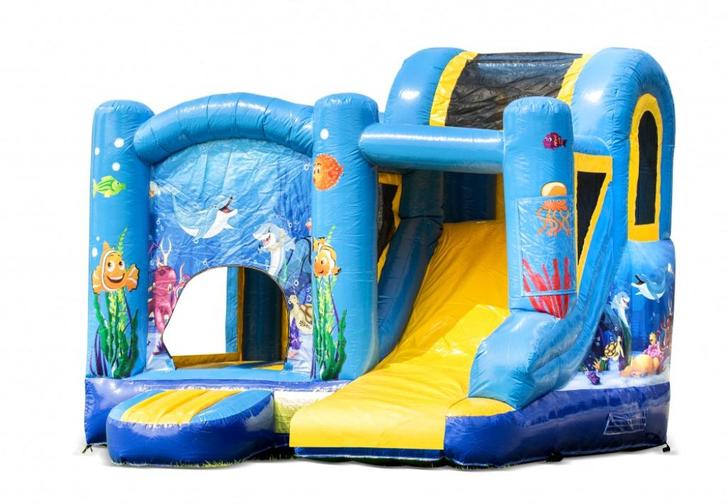Te koop Springkussen Jumpy Happy Ocean, Hobby en Vrije tijd, Feestartikelen | Verhuur, Nieuw, Ophalen