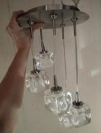 Hanglampen in dik glas, Ophalen, Zo goed als nieuw, Glas