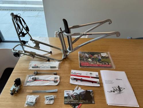 Follow-me tandem Aanhangfiets -  met vele Extra's, Fietsen en Brommers, Fietsaccessoires | Aanhangwagens en Karren, Zo goed als nieuw