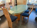 Eettafel - glas - ovaal - GRATIS, Ophalen, Gebruikt, 100 tot 150 cm, Glas